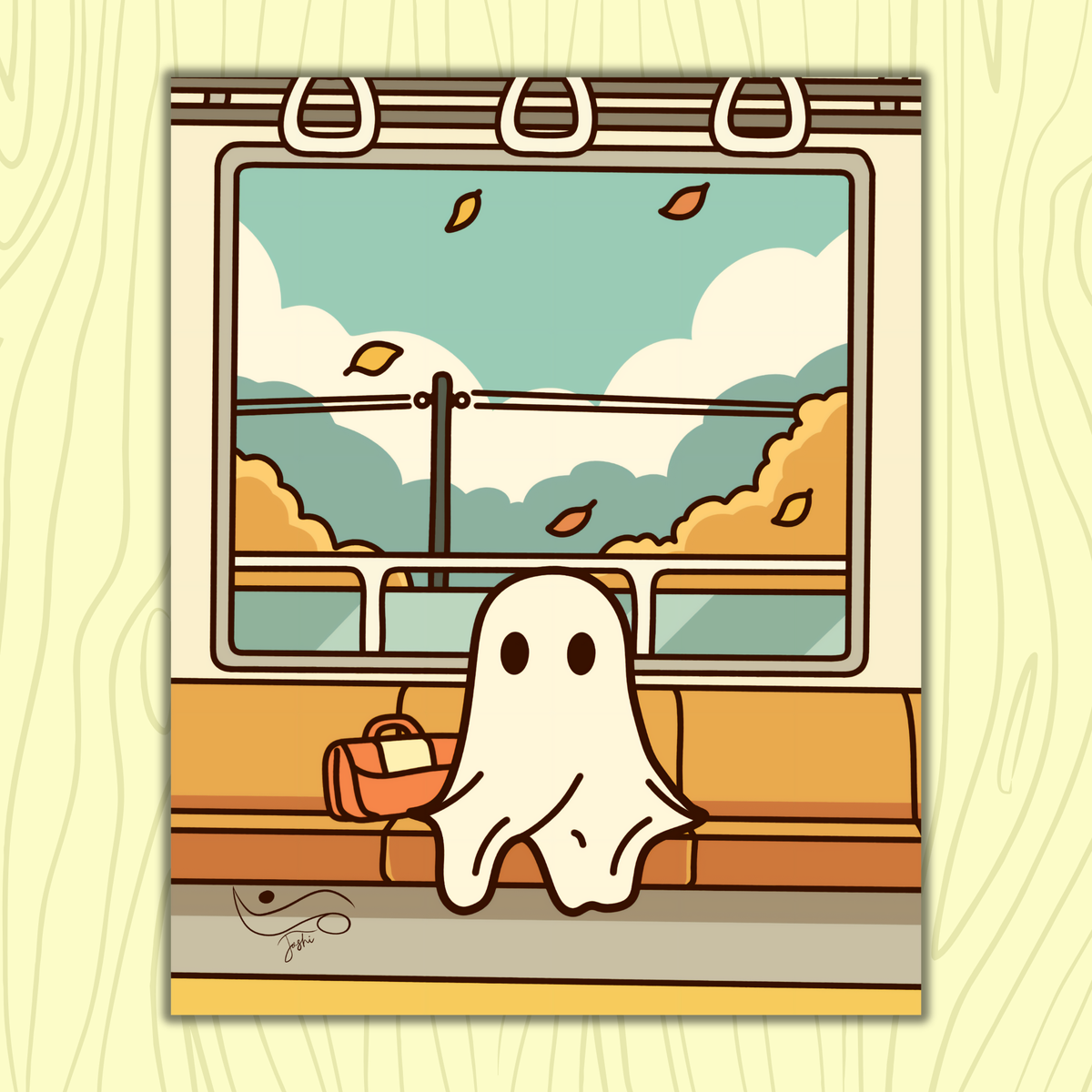 Commuter Ghost Art Print