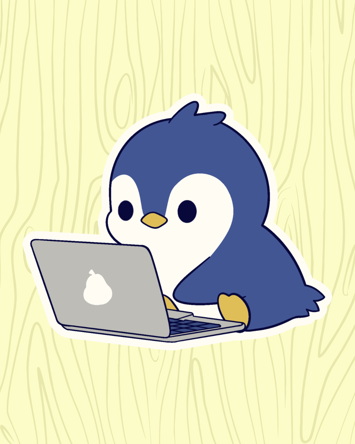 Penguin Laptop Vinyl Sticker
