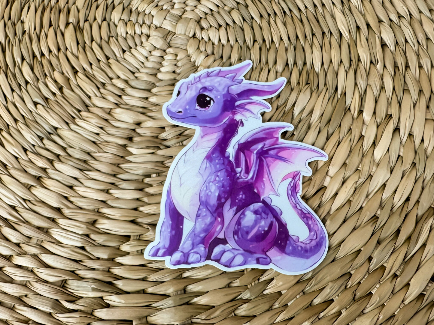 Purple Dragon Vinyl Sticker