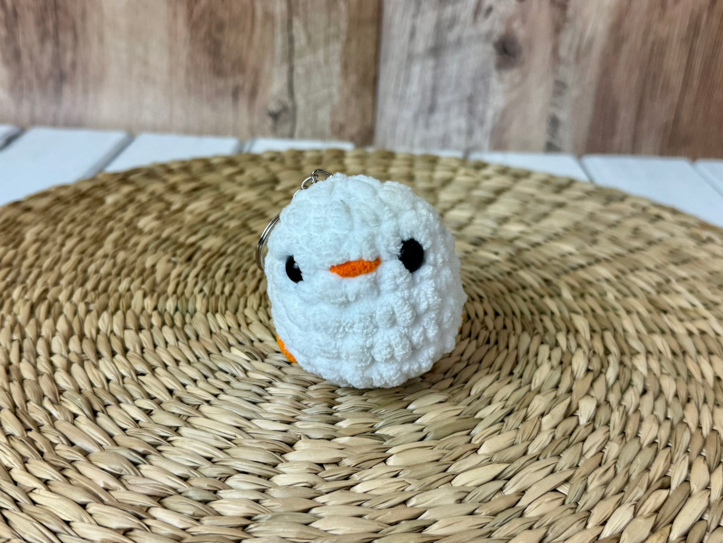 Chick Crochet Plush Keychain
