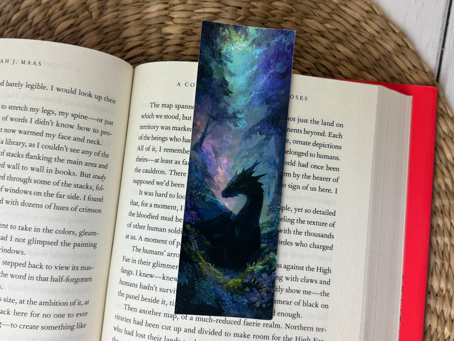 Dragon in Forest Bookmark