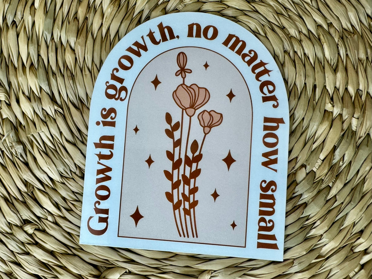 Growth is Growth Vinyl Sticker
