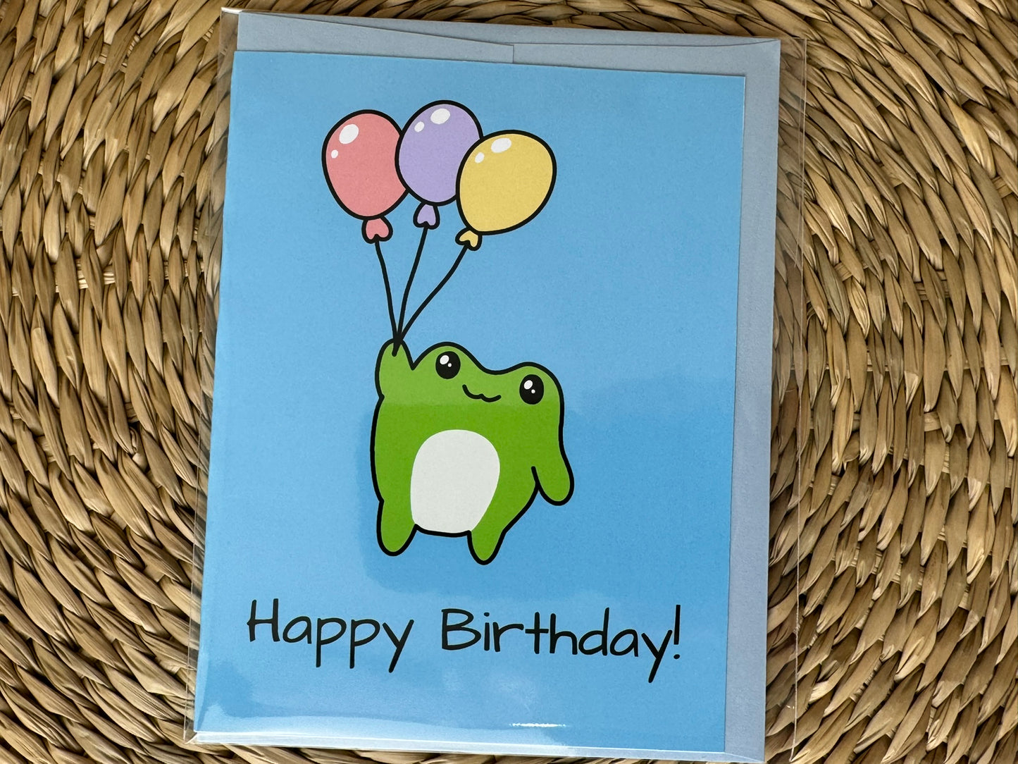 Happy Birthday Frog Greeting Card