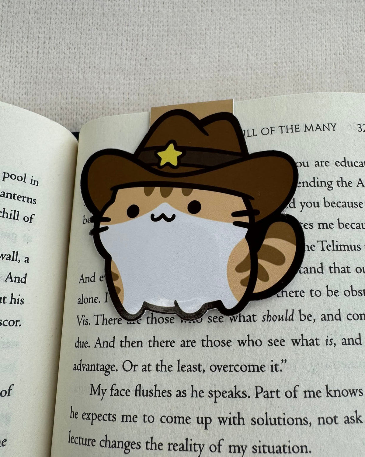 Cowboy Cat Magnetic Bookmarks