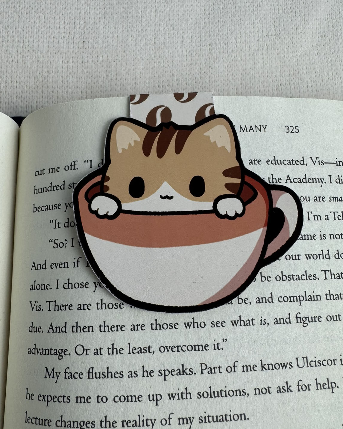 Catpuccino Magnetic Bookmark