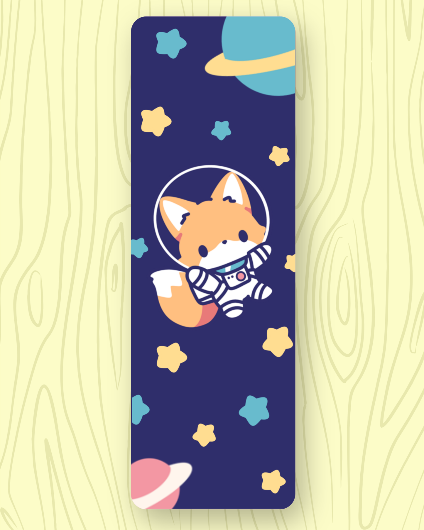 Astronaut Fox Bookmark