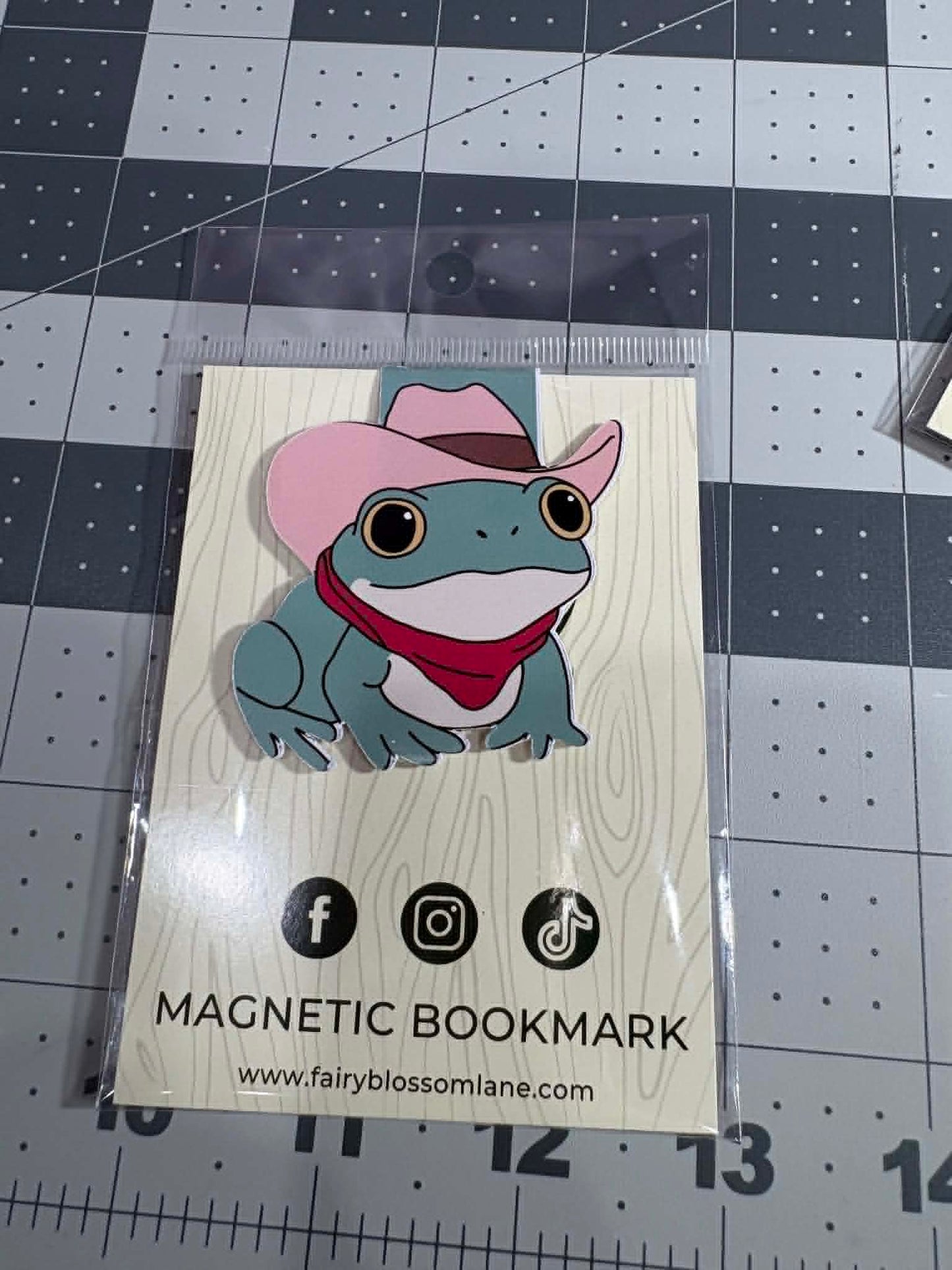 Cowboy Frog Magnetic Bookmark
