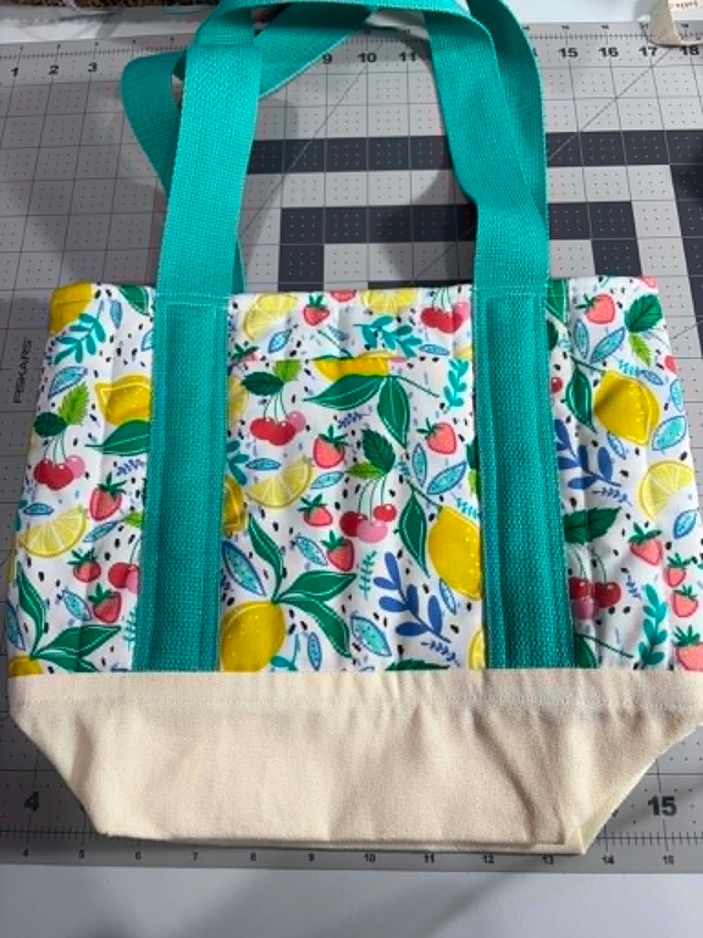 Mix Fruit Quilted Tote Bag
