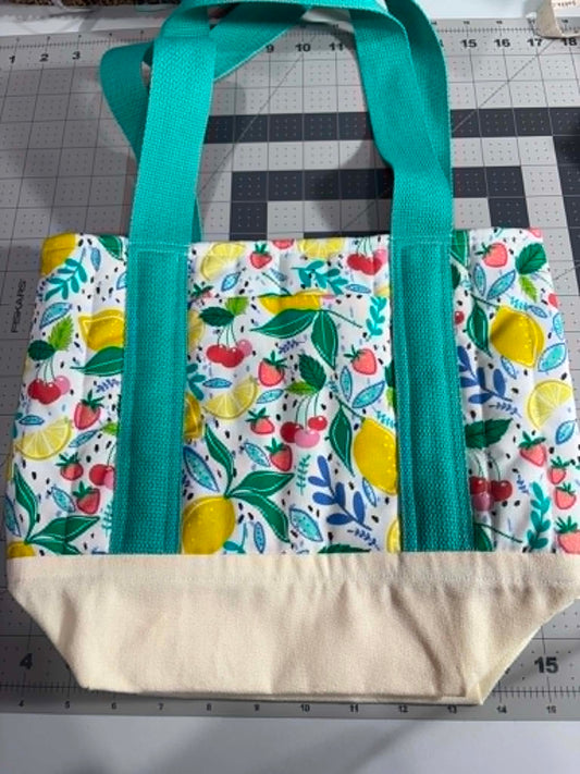 Mix Fruit Quilted Tote Bag