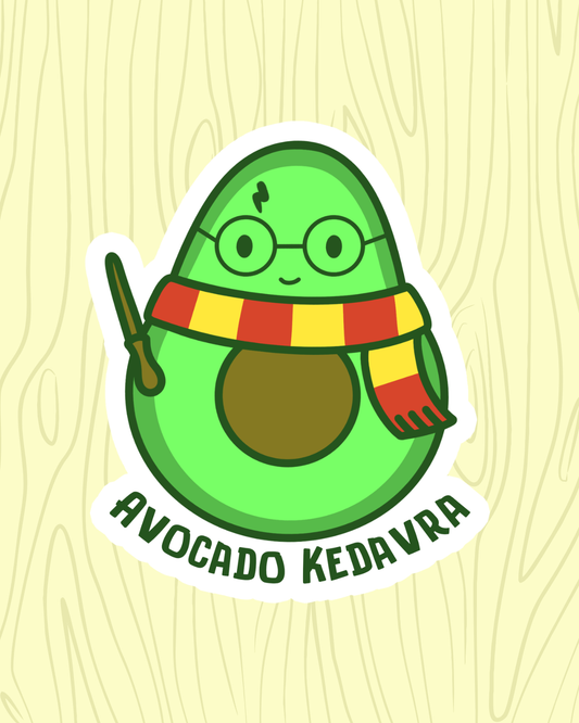 Avocado Kedavra Vinyl Sticker