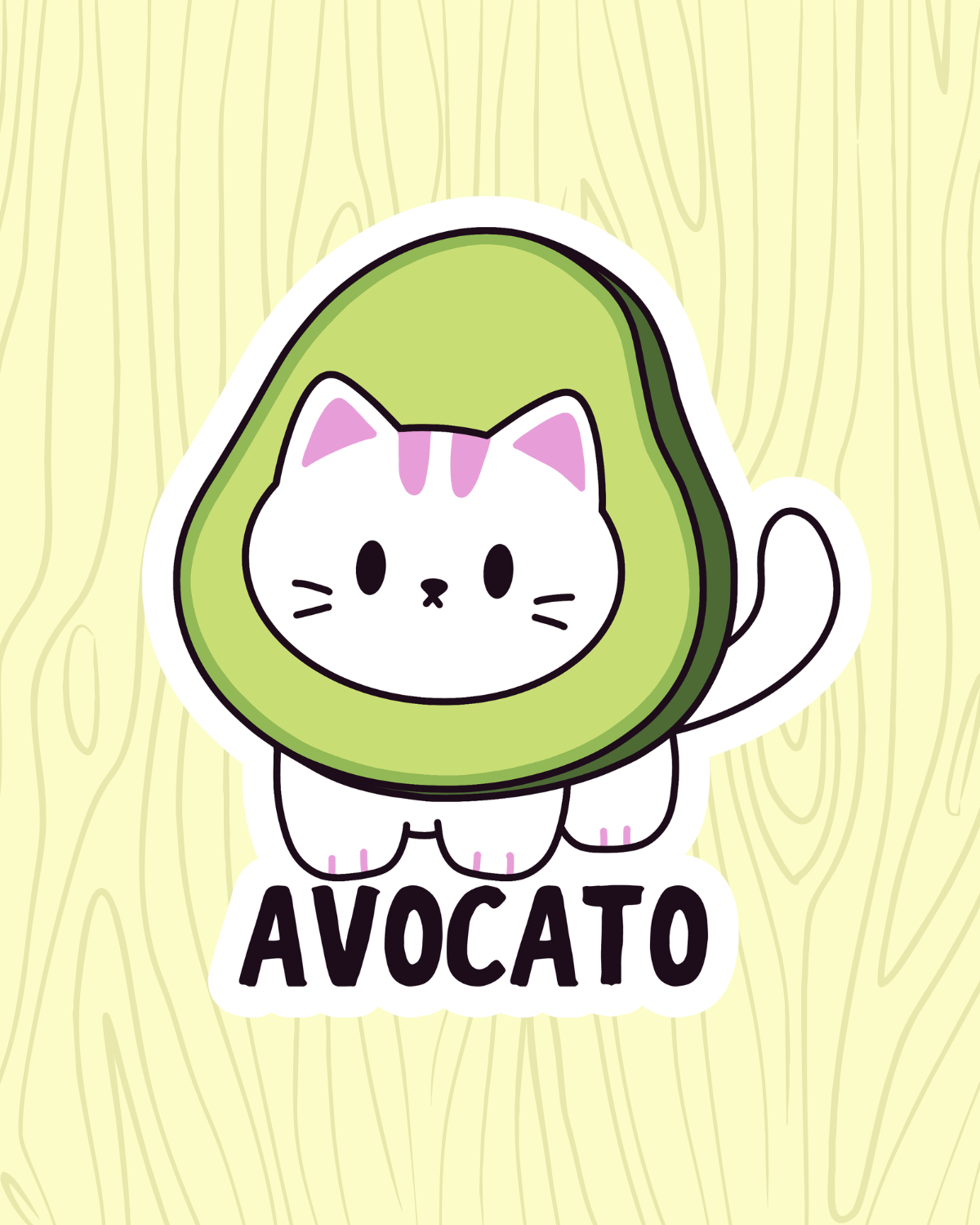 Avocato Vinyl Sticker