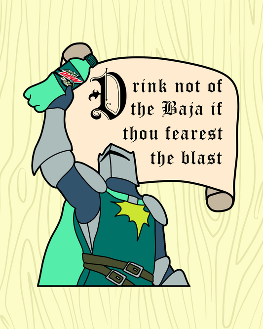 Drink Not of the Baja Vinyl Sticker