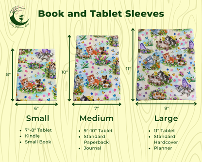 Skull and Rose Book Sleeve