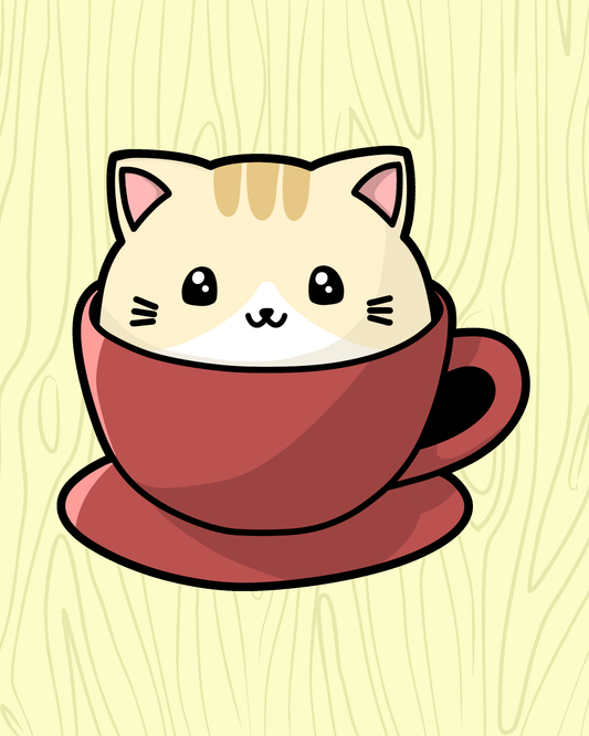 Catpucino Vinyl Sticker