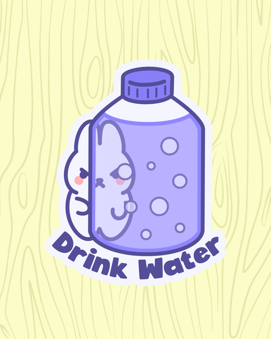 Drink Water Vinyl Sticker