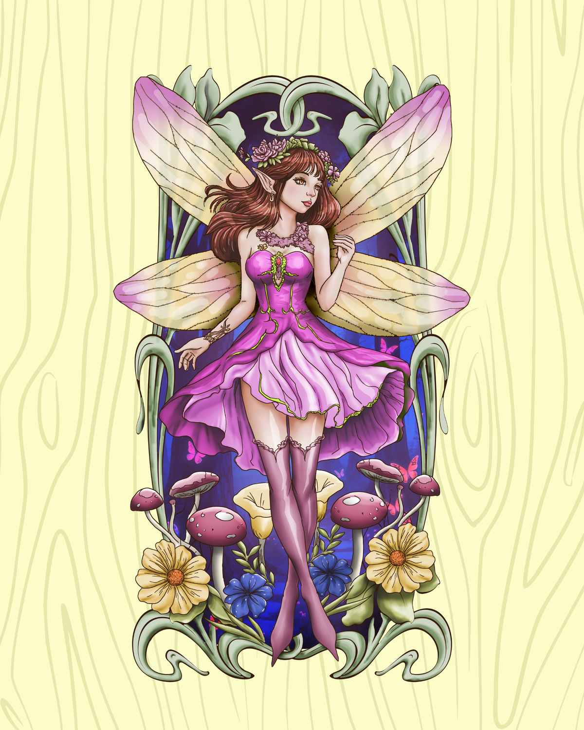 Forest Fairy Vinyl Sticker