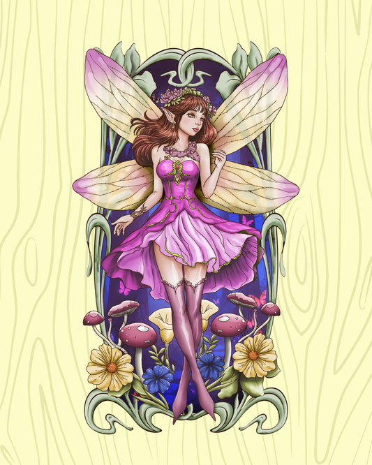 Forest Fairy Vinyl Sticker