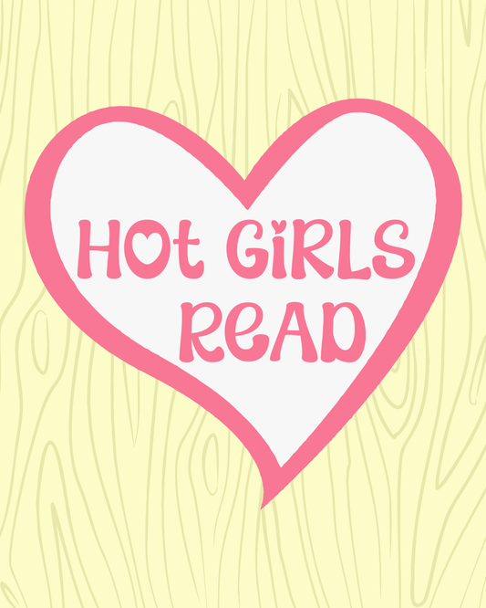 Hot Girls Read Vinyl Sticker