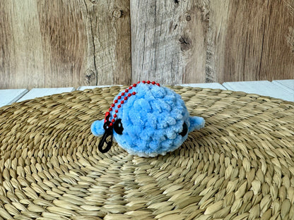 Whale Crochet Plush Keychain