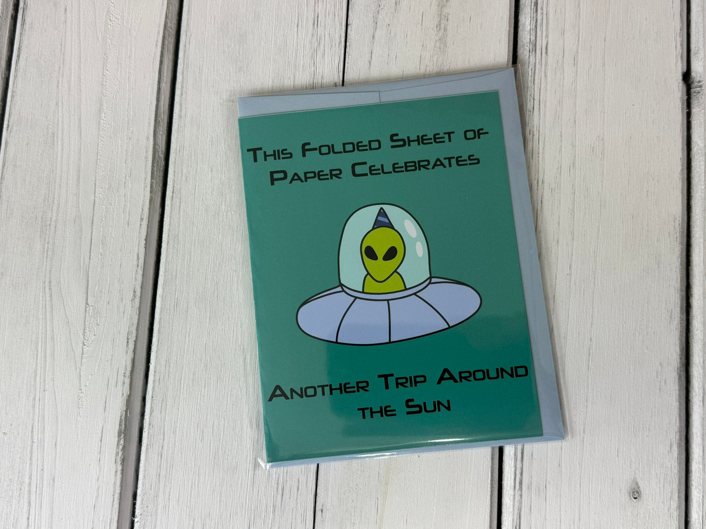 Alien Birthday Greeting Card