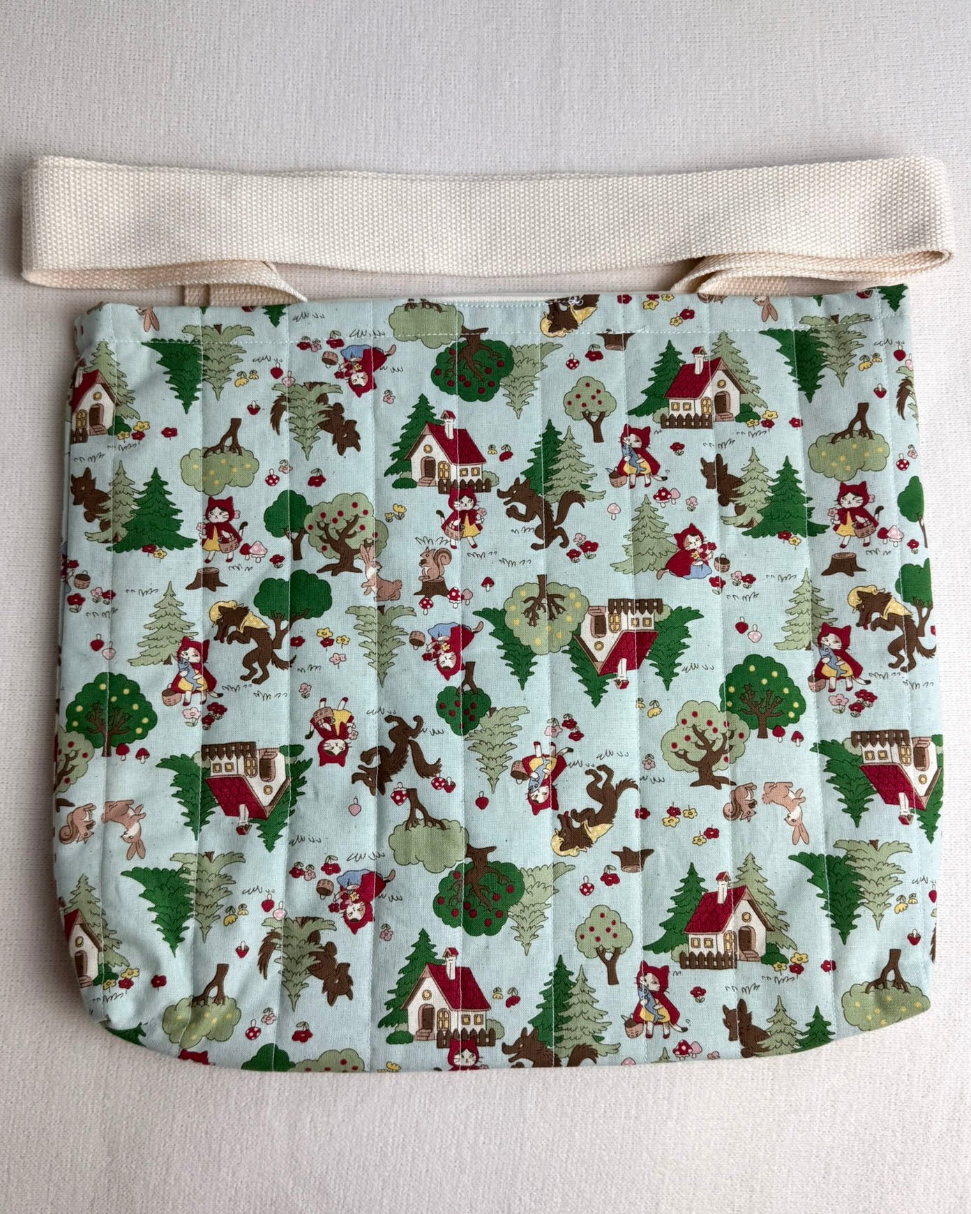 Red Riding Hood Quilted Tote Bag