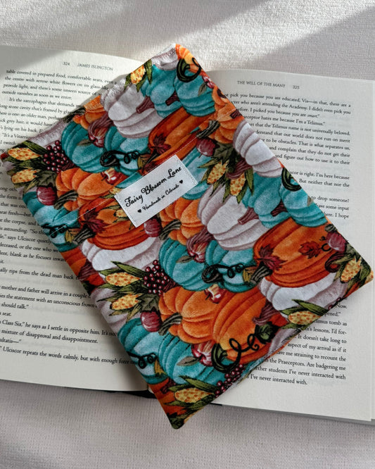 Multicolor Pumpkins Book Sleeve