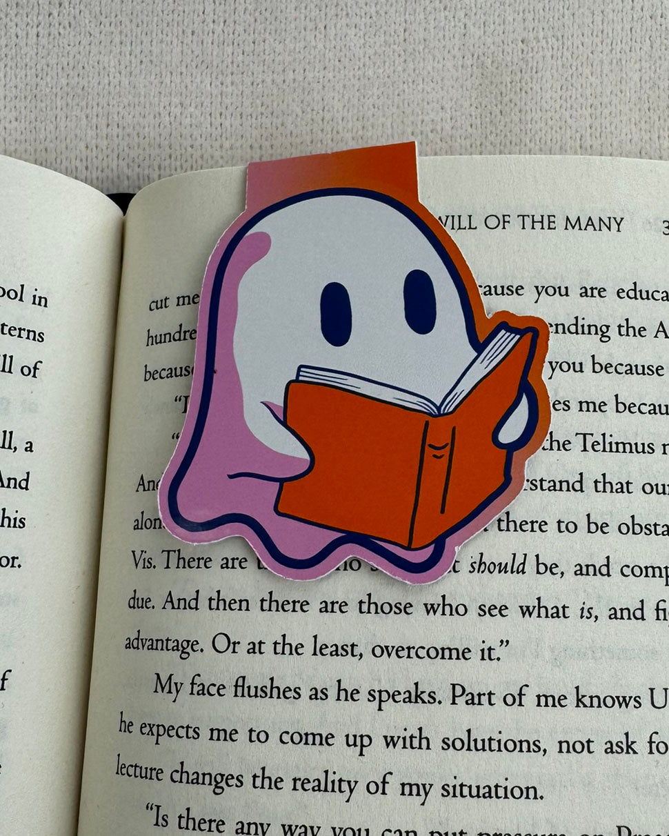 Reading Ghost Magnetic Bookmark
