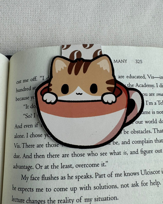 Catpuccino Magnetic Bookmark
