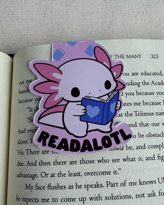 Readalotl Magnetic Bookmark