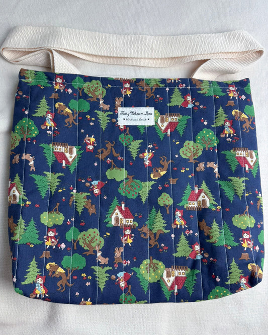 Red Riding Hood Quilted Tote Bag