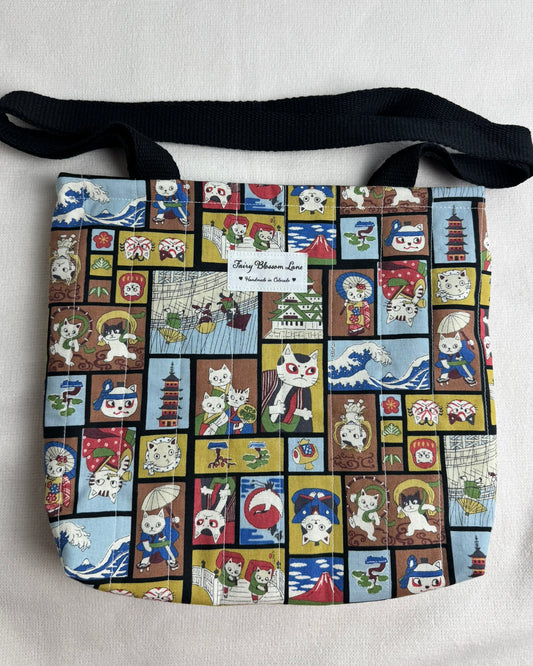 Samurai Cat Tote Bag
