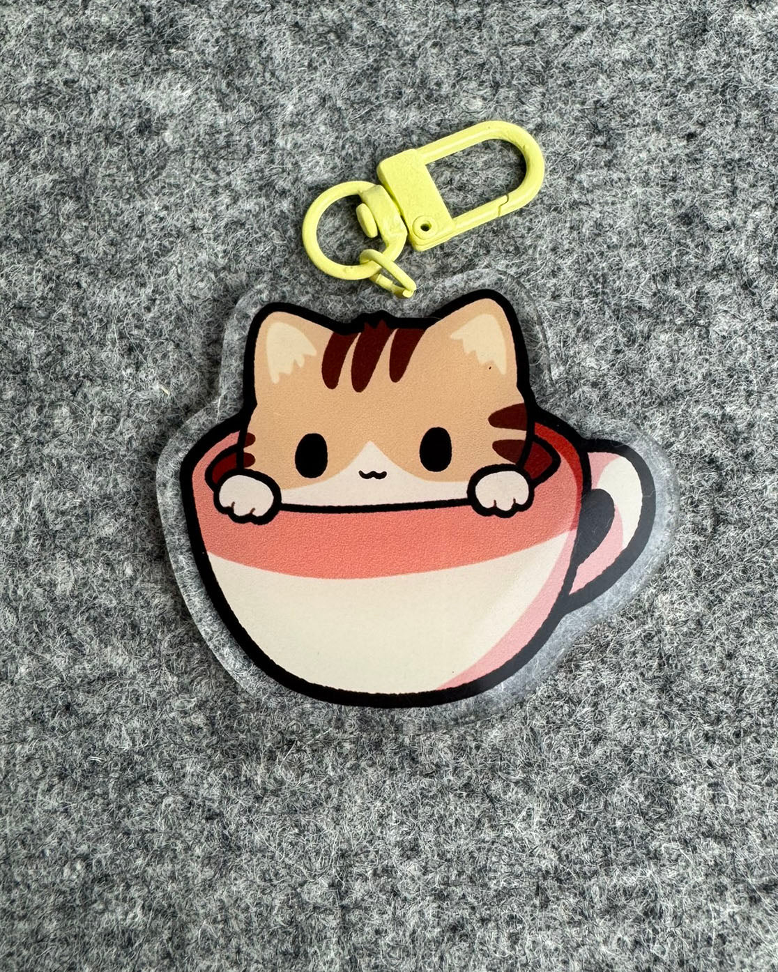 Catpuccino Acrylic Keychain