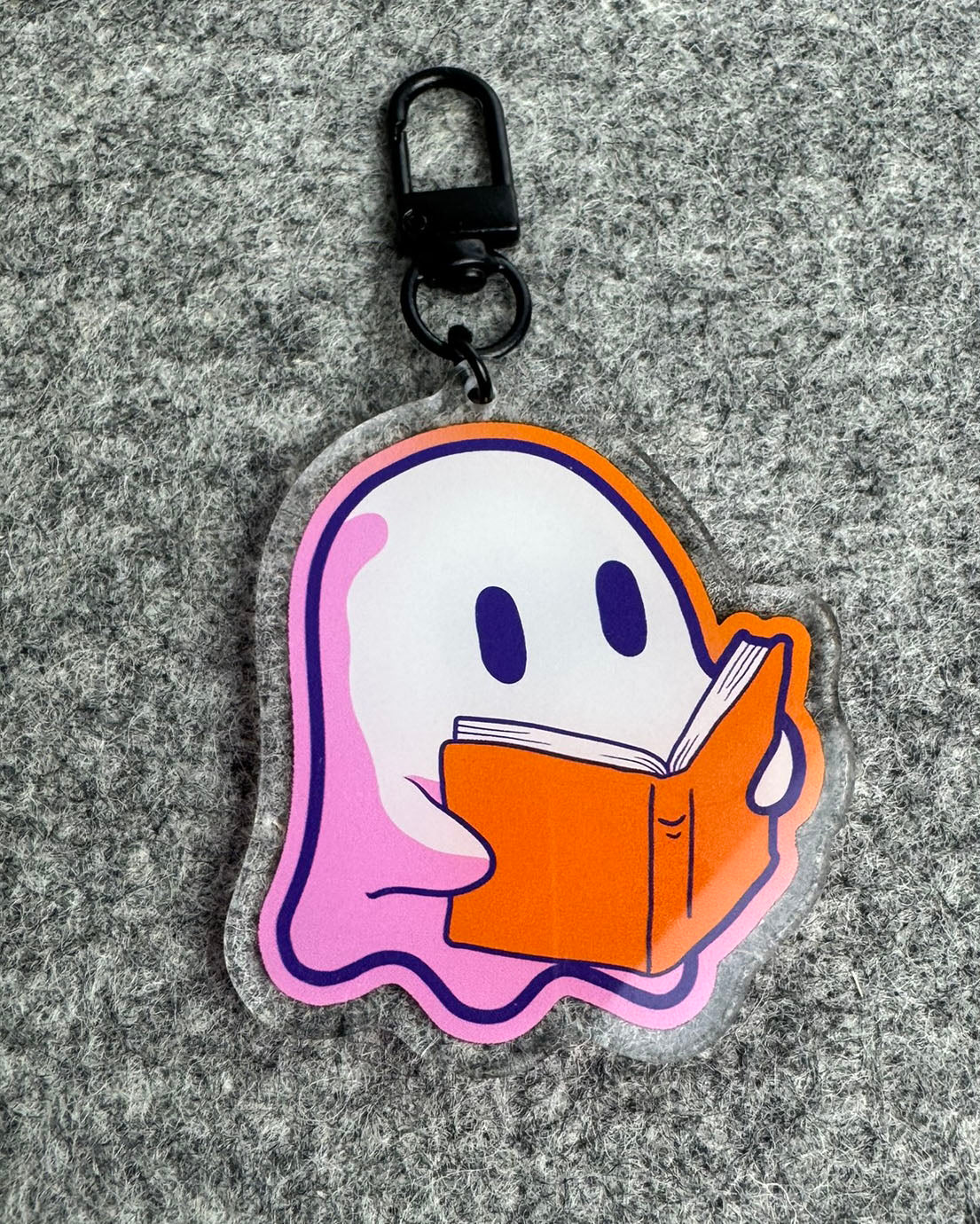 Reading Ghost Acrylic Keychain
