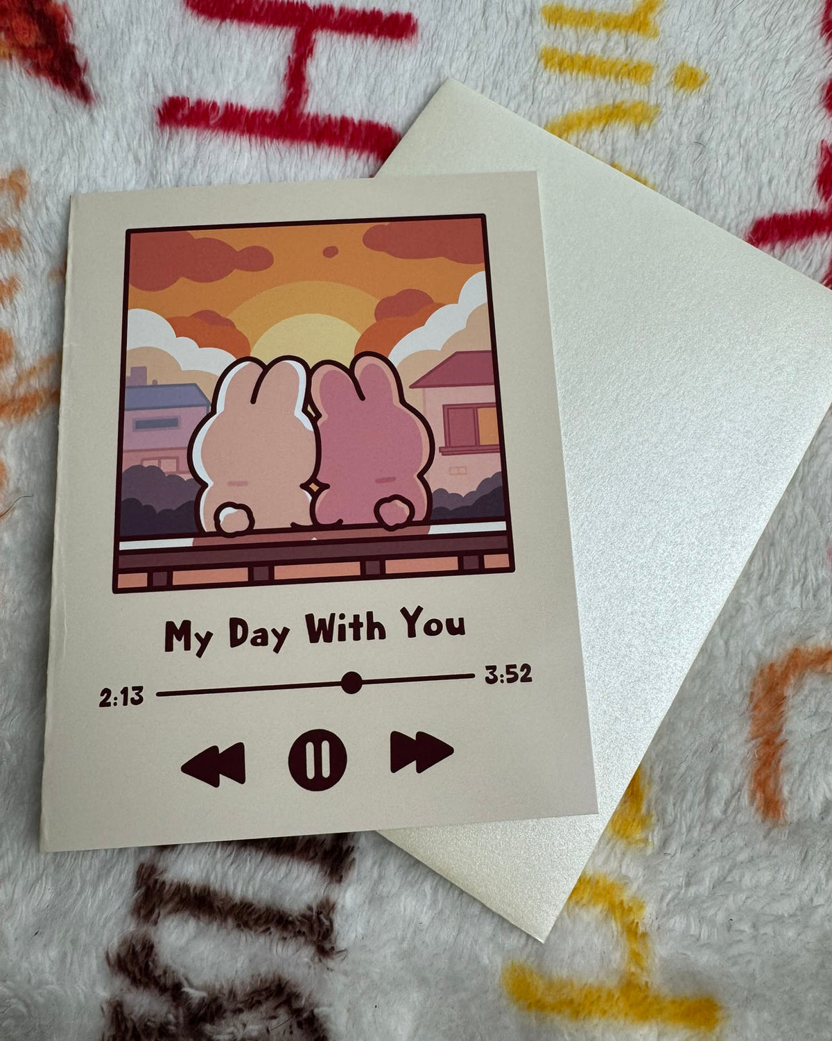 Sunset Playlist Greeting Card
