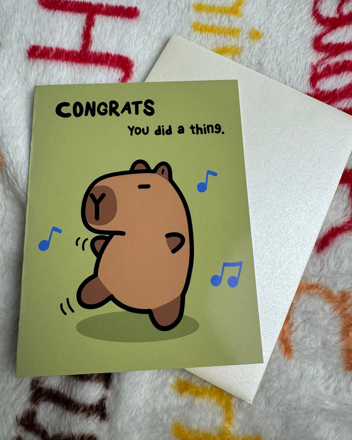 Capybara Congrats Greeting Card