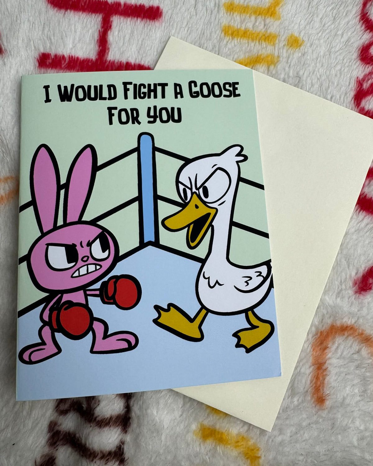Fight a Goose Greeting Card