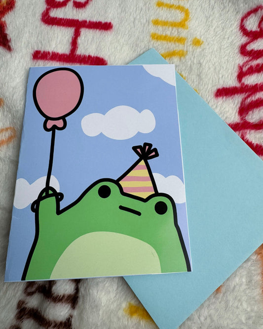 Floating Away Birthday Greeting Card