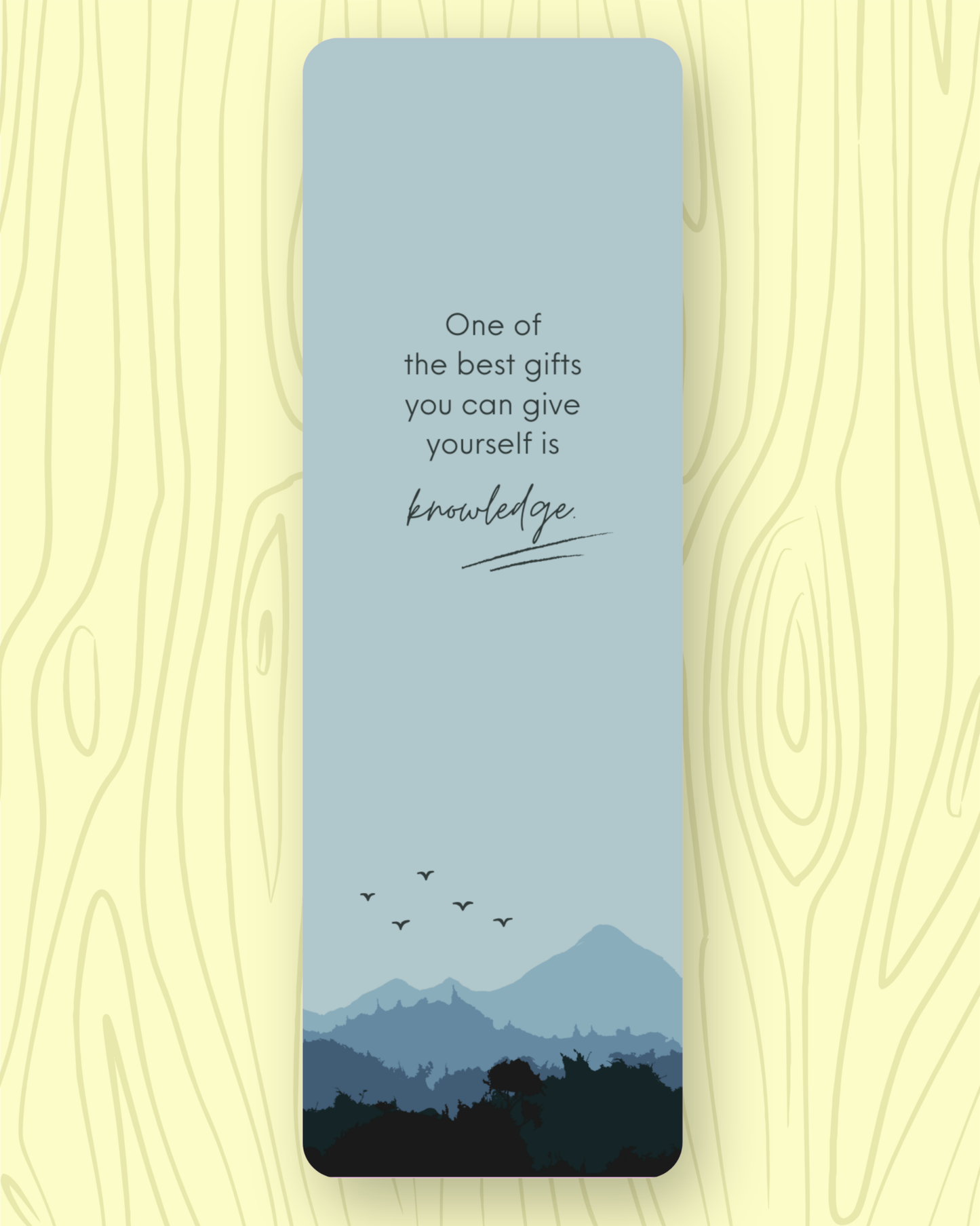 Gift Yourself Knowledge Bookmark
