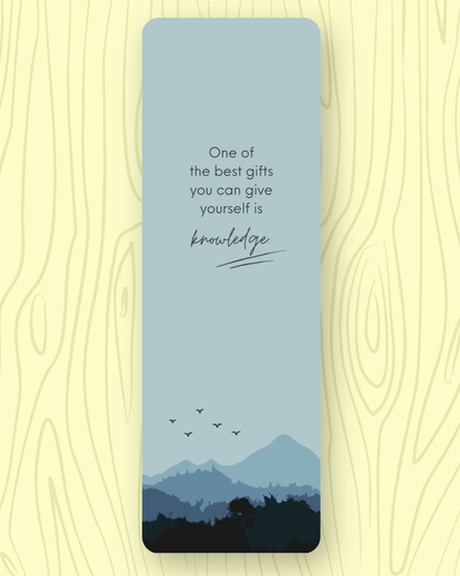 Gift Yourself Knowledge Bookmark