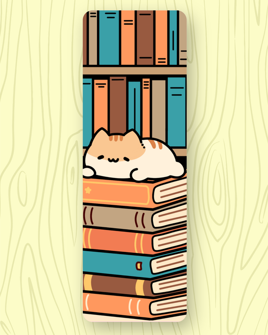 Library Cat Bookmark
