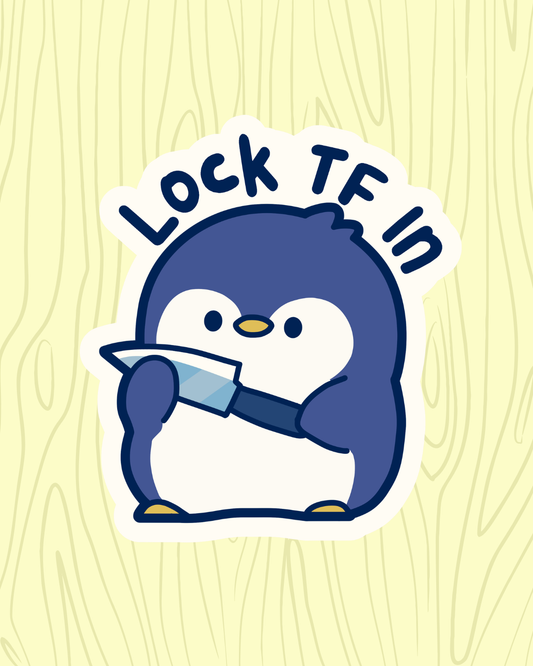 Lock TF In Vinyl Sticker