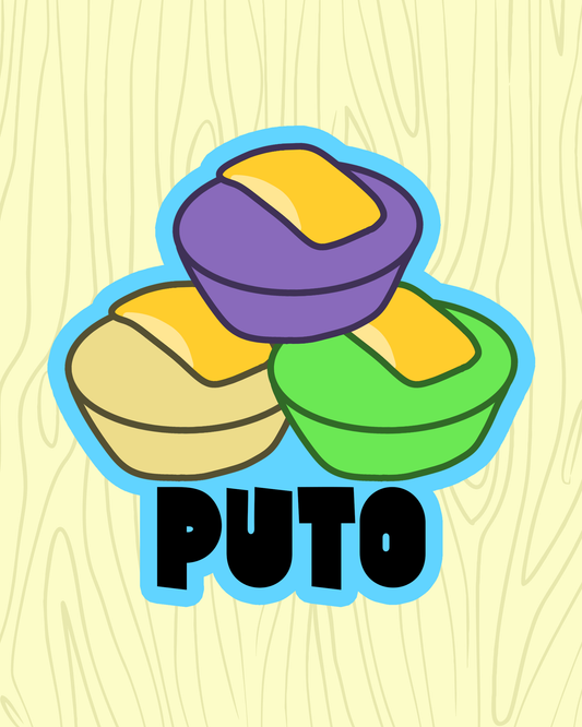 Puto Rice Cake Vinyl Sticker